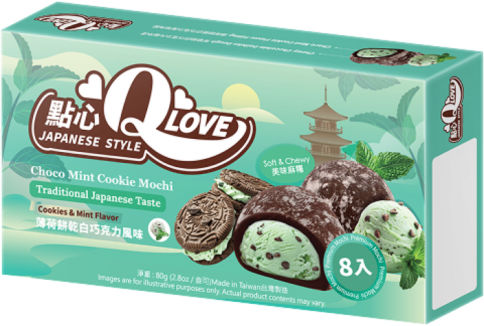 QLove Mochi - Choco Mint Cookie 80g