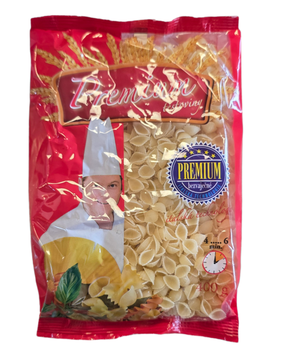Mušličky bezvaječné těstoviny 400g