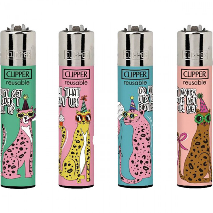 Clipper zapalovač Birthday Leopard