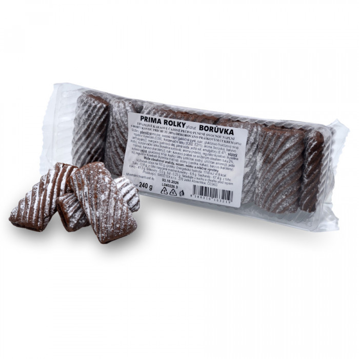 Prima Rolky Kakao - Borůvka 240g