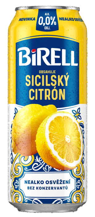 Birell Nealkoholické pivo plech 0,5l Sicilský Citrón