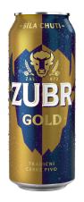 ZUBR Gold, světlé výčepní pivo 0,5L