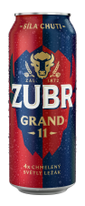 ZUBR Grand, světlý ležák 0,5L