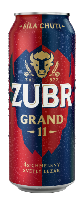 ZUBR Grand, světlý ležák 0,5L