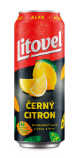 LITOVEL Černý citron, alko 0,5L