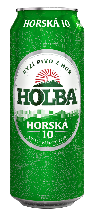 HOLBA Horská 10, světlé výčepní pivo 0,5L