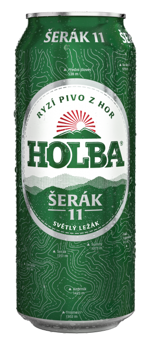 HOLBA Šerák 11, světlý ležák 0,5L