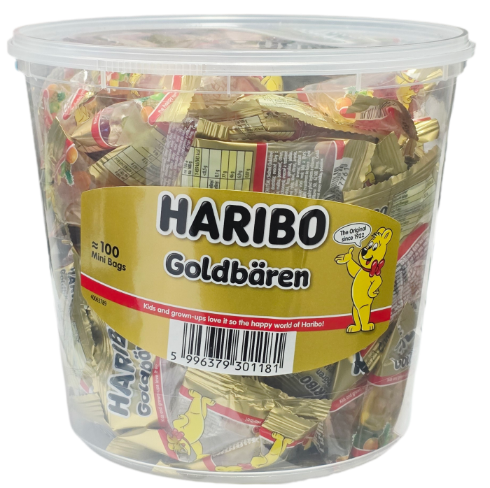 Haribo Goldbären mini 1kg dóza