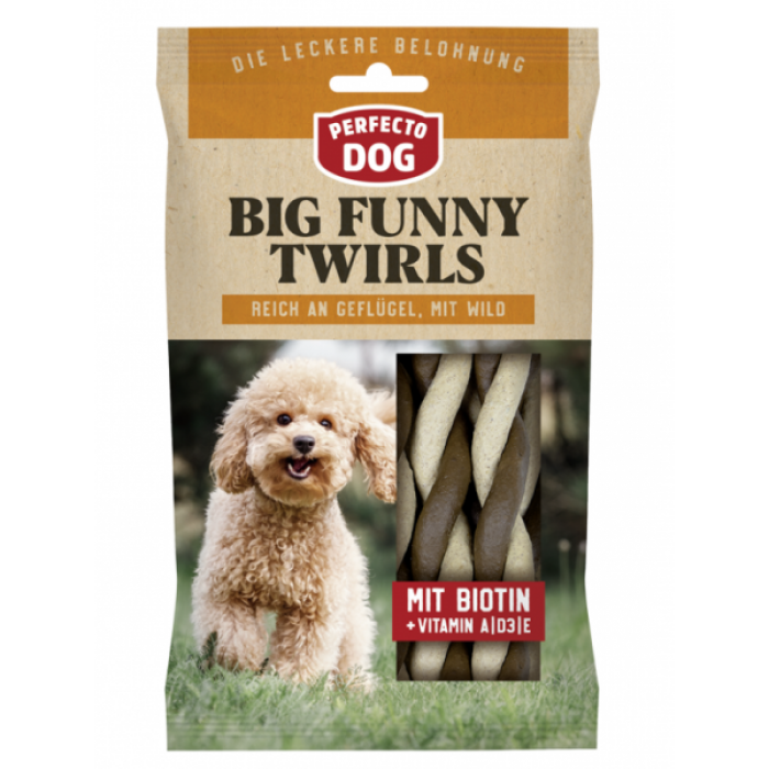 Perfecto Dog Big Funny Twirls 160g