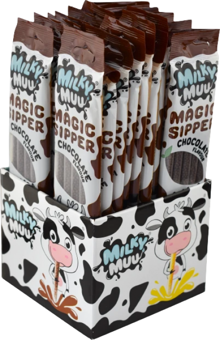 Milky Muu Brčko do mléka s příchutím Čokoláda 30g