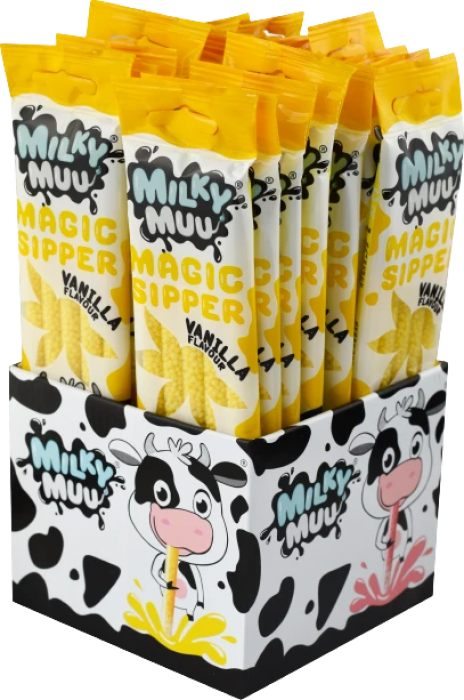 Milky Muu Brčko do mléka s příchutím Vanilka 30g