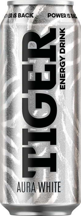 TIGER 0,5l energy drink - Aura White