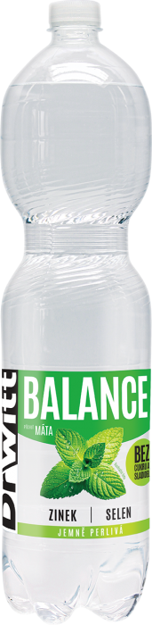 DR Witt Balance jemně perlivá Máta 1,5L