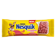 NESQUIK Strawberry Cereal Bar Display 16x23,5g