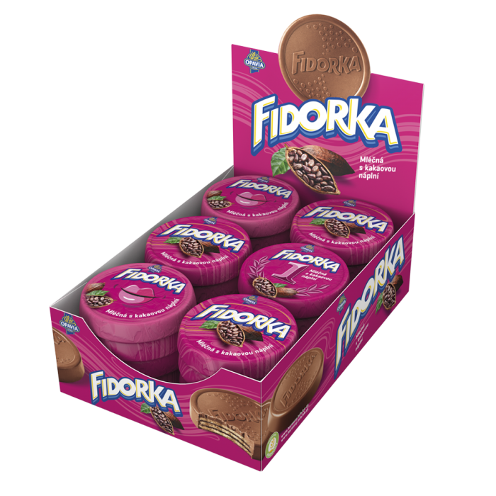 Fidorka Mléčná s kakaovou náplní 30g