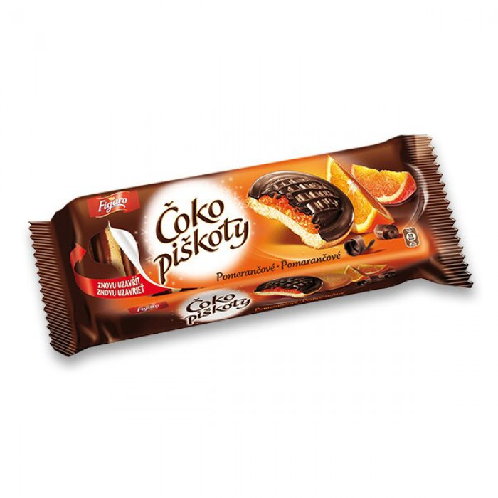Čokopiškoty Figaro Pomeranč 147g