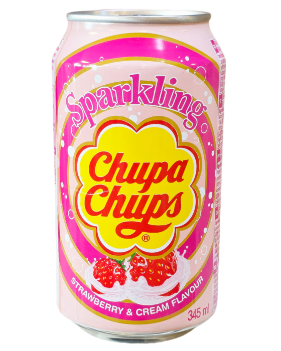 Chupa Chups Sparkling Strawberry&Cream flavour 345ml