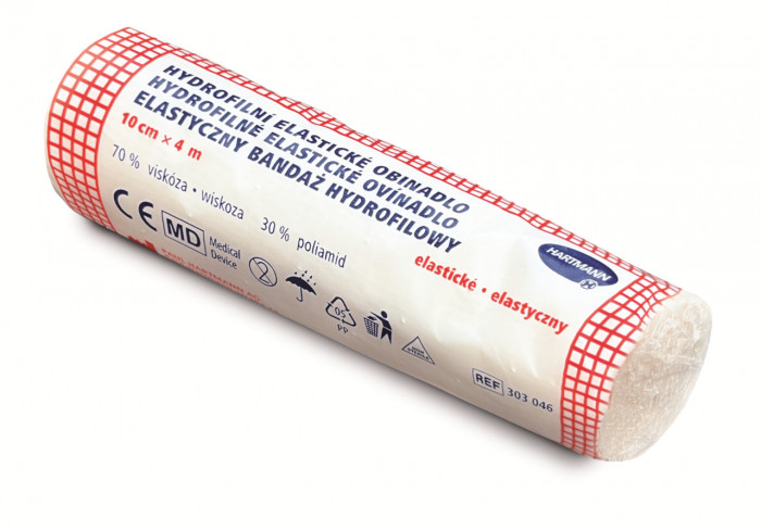 Obinadlo Hydrofilní Elastické Sterilní 10cm x 4m