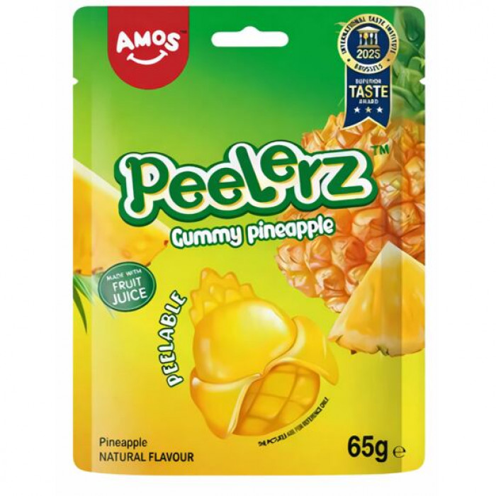 Amos Peelerz želé bonbóny s příchutí Ananasu 65g