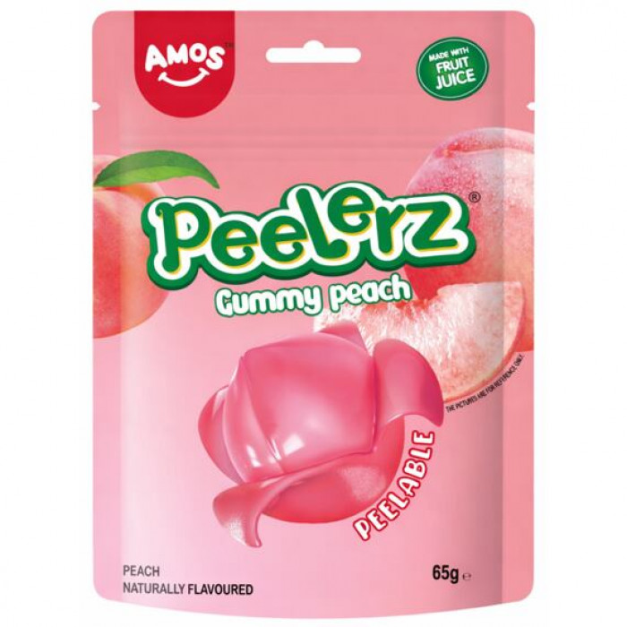 Amos Peelerz želé bonbóny s příchutí Broskve 65g
