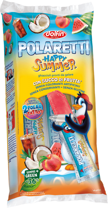 POLARETTI Fruit Juice - Vodní Nanuk s Ovocným Příchutí 400ml ( 10x40ml )