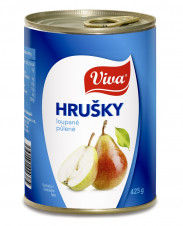 Viva Hrušky půlené loupané 425g