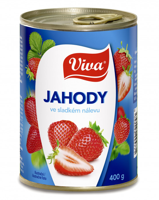 Viva Jahody ve sladkém nálevu 400g