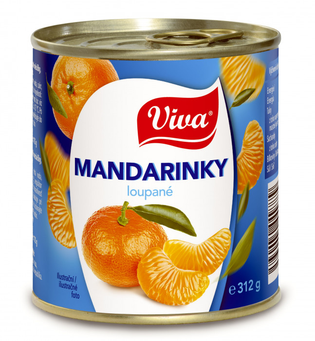 Viva Mandarinky loupané 312g