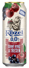 Kozel 0,0% Černý rybíz&Třešeň 500ml