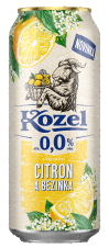 Kozel 0,0% Citron a Bezový květ 500ml