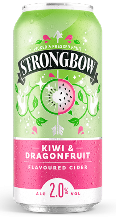 Strongbow cider 0,44l Kiwi & Dragon fruit