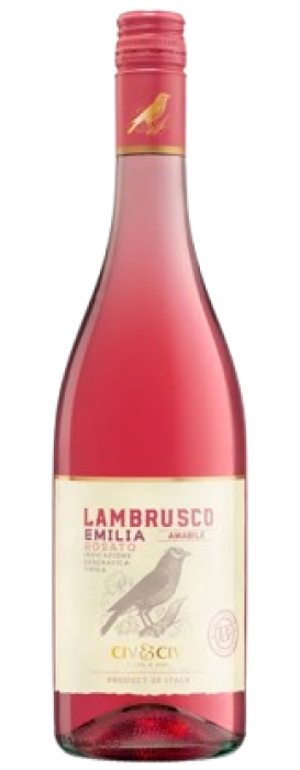 LAMBRUSCO UCCELLINO ROSATO Amabile Dell Emilia IGT 0,75L