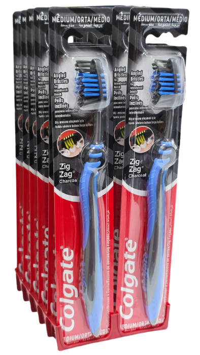 Colgate Zubní kartáček Zig-Zag Charcoal Medium