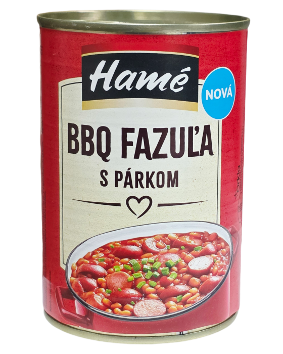 Hamé BBQ Fazole s párkem 400g