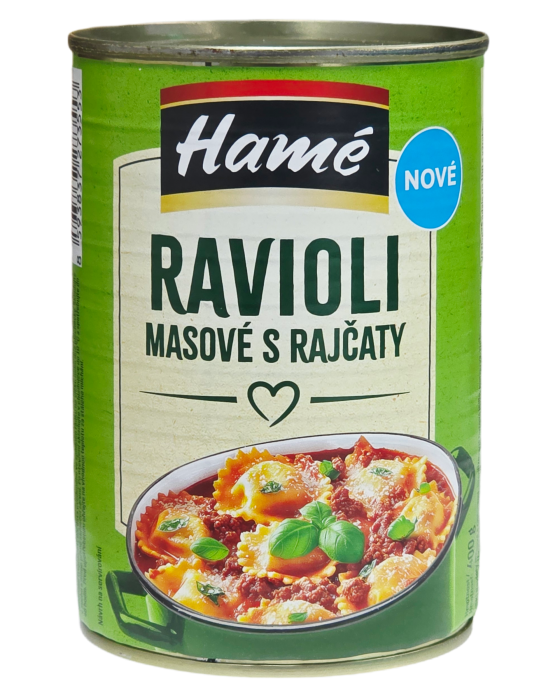 Hamé Ravioli Masové s rajčaty 400g