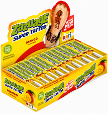 Zazuage Žvýkačky Super Tattoo Mango 10,8g