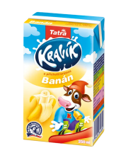 Tatra mléko Kravík s banánovou příchutí 1,5% 250 ml