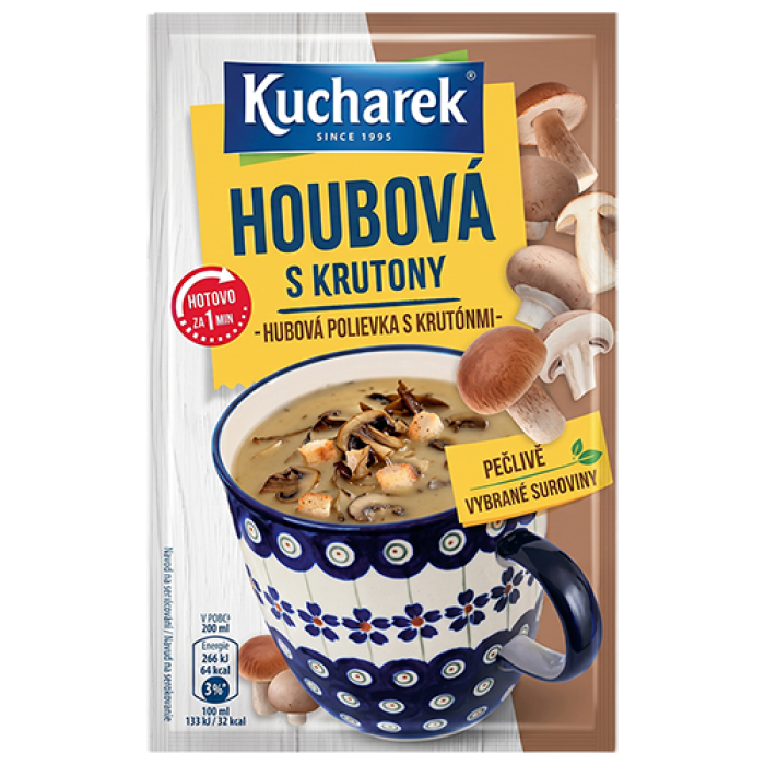 Kucharek Houbová s krutony 15g