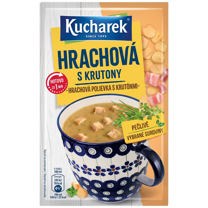 Kucharek Hrachová s krutony 21g