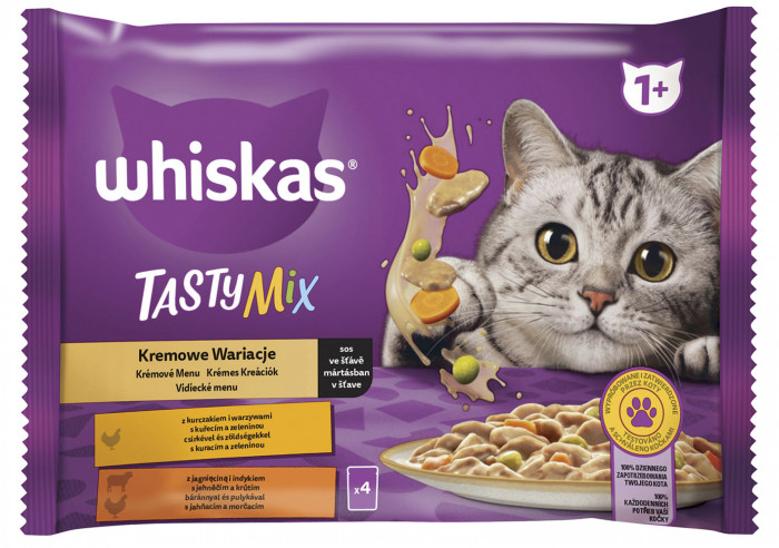 Whiskas kapsa 4pack Creamy Creations s hovězím 4x85g