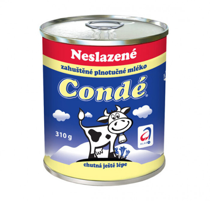 Condé Neslazené zahuštěné plnotučné mléko 310g