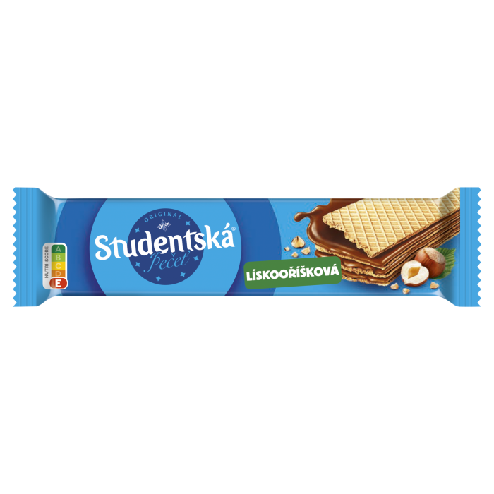 Studentská oplatka Lískooříšková 30g