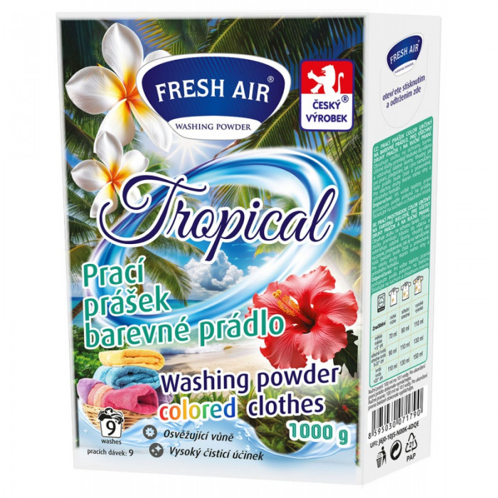 Fresh Air prací prášek Tropical - COLOR 1kg