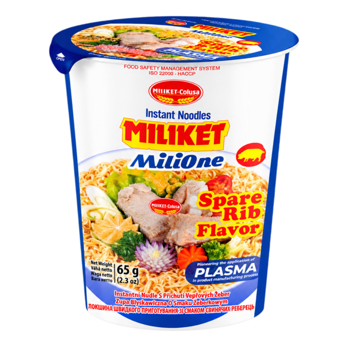 MILIKET Instantní nudle Vepřová žebra 65g