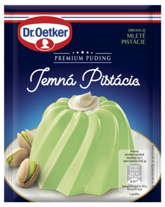 Dr. Oetker Premium Puding Jemná Pistácie 40g