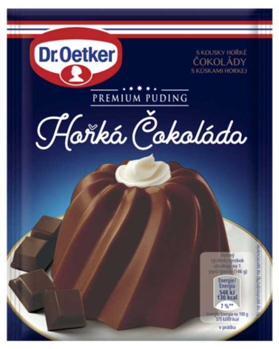 Dr. Oetker Premium Puding Hořká Čokoláda 40g