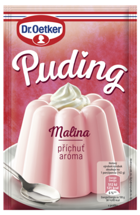 Dr. Oetker Puding příchuť Malina 38g