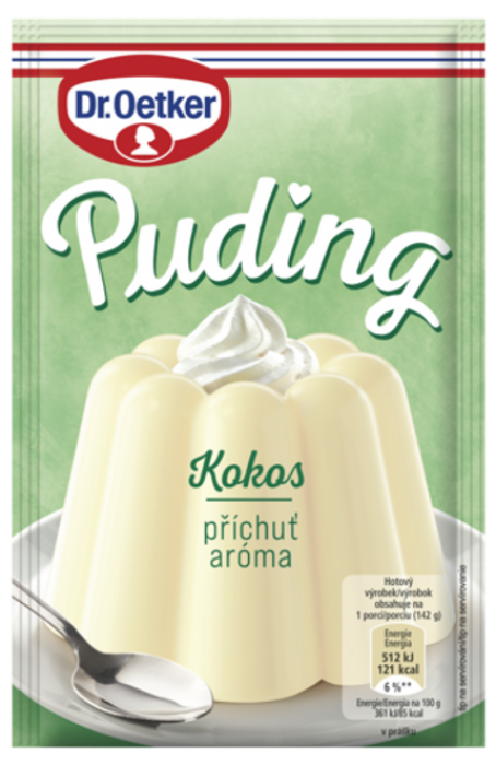 Dr. Oetker Puding příchuť Kokos 38g
