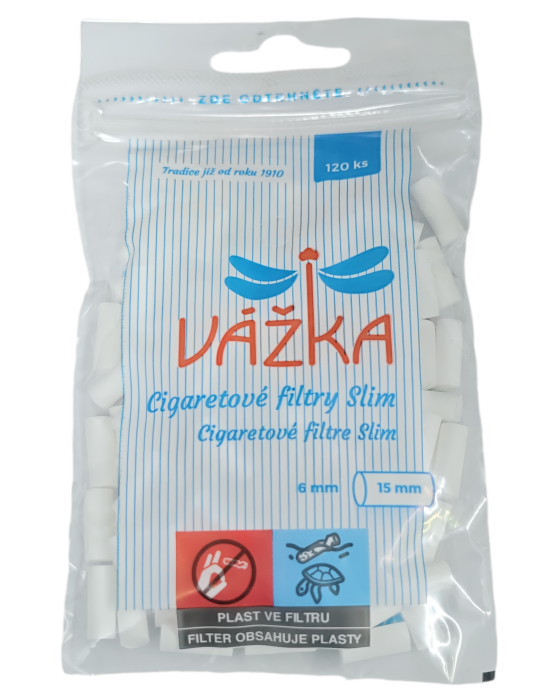Vážka Cigaretové filtry Slim 120ks