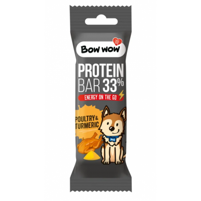 Bow wow proteinová tyčinka Drůbež & Kurkuma 32g